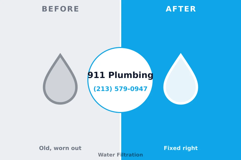 Before and after: plumbing repair Brownsville, TN